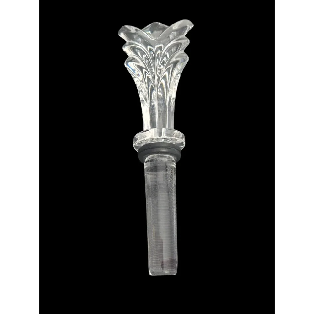 Unbranded Wine Bottle Stopper Clear Art Deco Style‎ Crystal Glass Fan Shape